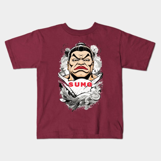 sumo Kids T-Shirt by BishBashBosh